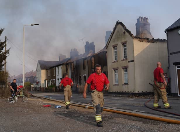 <p>The London Fire Brigade recently attended a dangerous blaze in the village of Wennington amid the 40C heatwave</p>