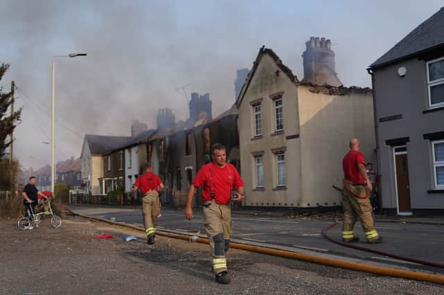The London Fire Brigade recently attended a dangerous blaze in the village of Wennington amid the 40C heatwave