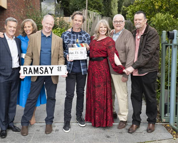 Some of the original Neighbours cast will reassemble on Ramsay Street for the finale (image: PA)
