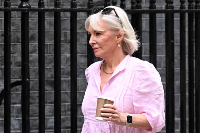 An interview with Culture Secretary Nadine Dorries on Sky News has been interrupted by an off-air altercation involving the cameraman who was filming her.
