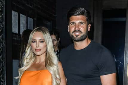 Kate Ferdinand had a five year on-off relationship with Dan Edgar, seen with current girlfriend Amber Turner (Pic: SOPA/Getty)