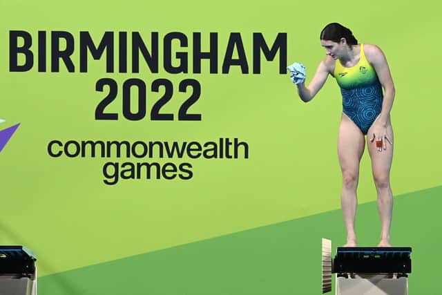 Maddison Keeney of Australia trains at the Sandwell Aquatic Centre ahead of the Birmingham 2022 Commonwealth Games on July 27, 2022 (Photo by Quinn Rooney/Getty Images)