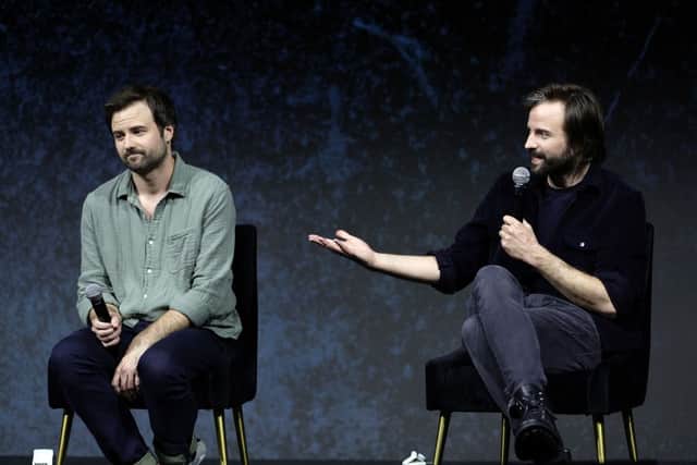 (L-R) Ross Duffer and Matt Duffer speak onstage during Netflix’s FYSEE Storytellers at Raleigh Studios Hollywood on June 10, 2022 in Los Angeles, California. (Photo by Emma McIntyre/Getty Images for Netflix)