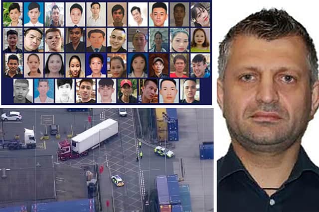 Detectives have released a photograph of a man suspected of being part of a conspiracy that led to the deaths of 39 Vietnamese nationals found in the back of a lorry.