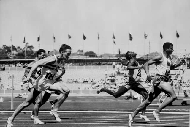 Canadian track and field runner Harry Jerome (1940 - 1982) winning the 1st heat of the men’s 100 yards in 1962 (Pic: Getty Images)