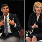 Rishi Sunak and Liz Truss took part in their first official hustings for the Tory leadership contest. (Credit PA)