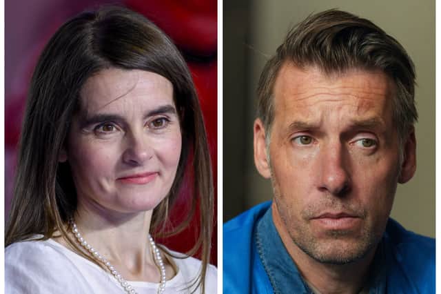 Shirley Henderson at the premier of Star Wars: The Rise of Skywalker; Craig Parkinson in BBC Three film Death in the Warehouse (Credit: Gareth Cattermole; Simon Ridgway)