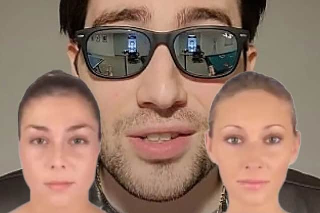 Internet users have reported seeing a variety of freaky faces in this optical illusion video from Tik Tok user Hectic Nick.