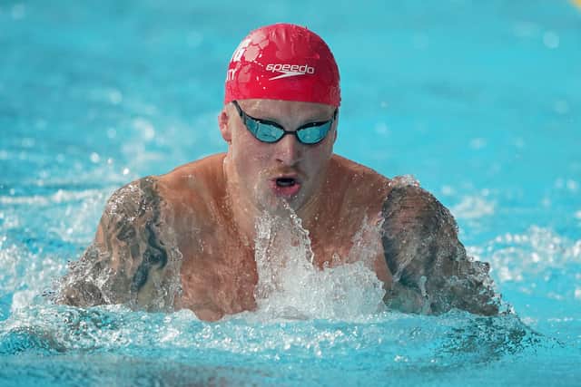 England’s Adam Peaty in the Men’s 100m breaststroke heat 5 at Sandwell Aquatics Centre on day two of the 2022 Commonwealth Games in Birmingham. Picture date: Saturday July 30, 2022.