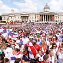 Thousands of fans celebrate England’s Euros win at Trafalgar Square (Photo: PA)