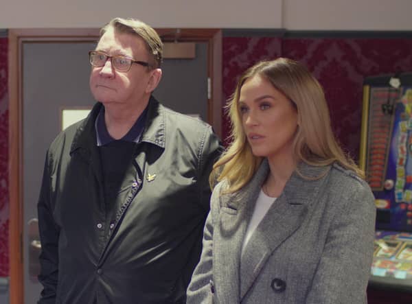 Reality TV star Vicky Pattinson with her dad John in Channel 4 documentary ‘Alcohol, Dad and Me’.
