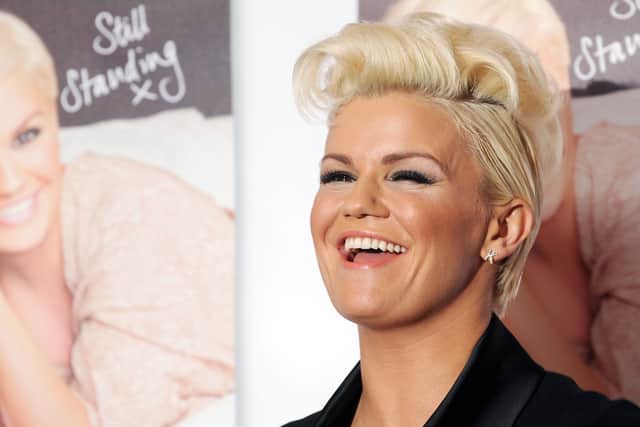 Kerry Katona attends a photocall to launch her book 'Still Standing' at Century Club on November 22, 2012