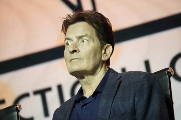 Charlie Sheen was seen with Jess in 2016 after he tested positive for HIV (Pic:Getty)