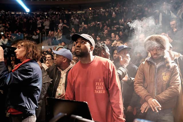 Kanye West performs during Kanye West Yeezy Season 3 on February 11, 2016 in New York City.  (Photo by Dimitrios Kambouris/Getty Images for Yeezy Season 3)