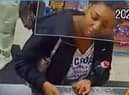 Owami Davies was caught on CCTV in a shop in Croydon on the night she was last seen. Credit: Met Police