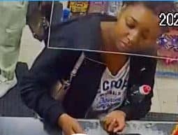 Owami Davies was caught on CCTV in a shop in Croydon on the night she was last seen. Credit: Met Police