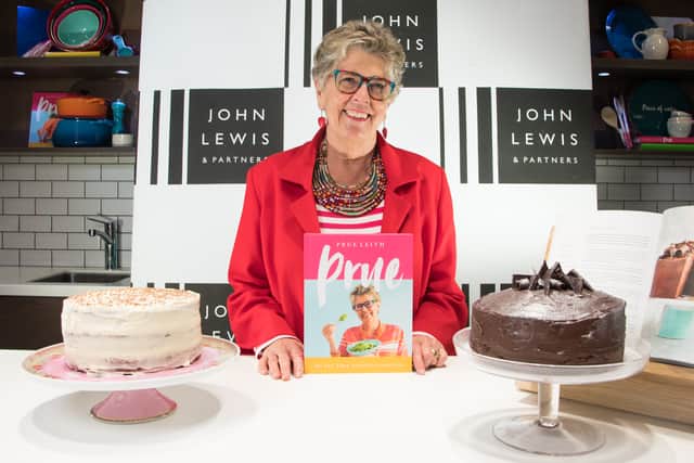Great British Bake Off judge Prue Leith signs copies of her new cookbook 'Prue' at John Lewis Oxford Street Store on October 5, 2018