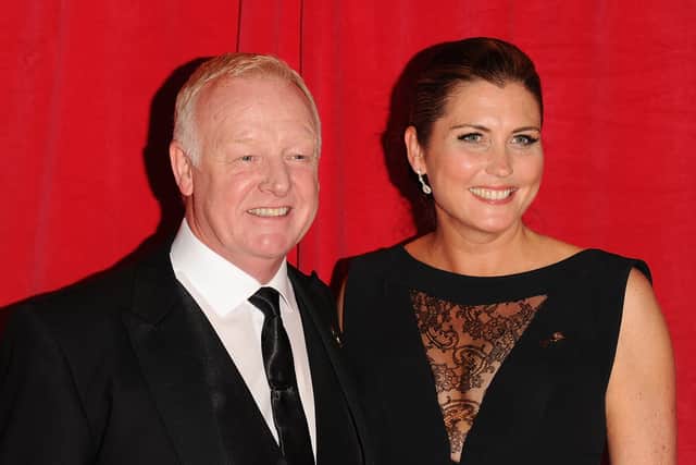 Les Dennis and wife Claire Nicholson