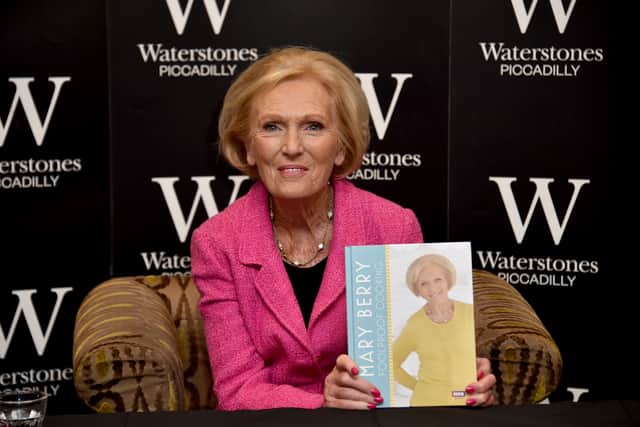 Mary Berry signs copies of her new cook book 'Foolproof Cooking', which accompanies her current BBC series at Waterstones, Piccadilly on March 3, 2016