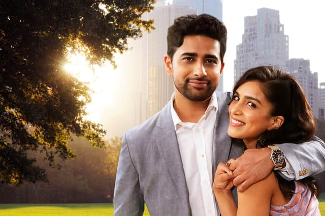 Suraj Sharma and Pallavi Sharda who star as lead characters Ravi and Asha respectively in Netflix romantic comedy Wedding Season.