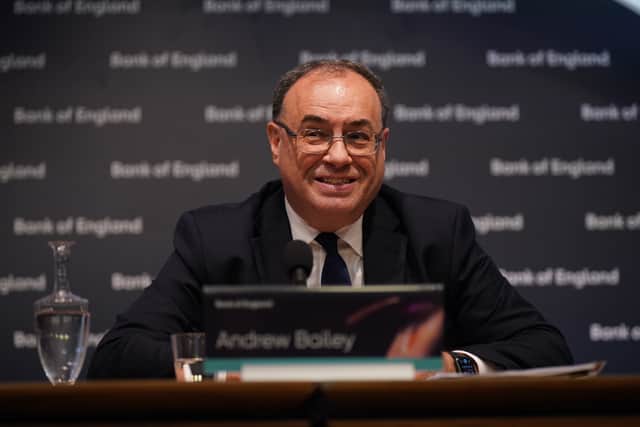 Governor of the Bank of England, Andrew Bailey.