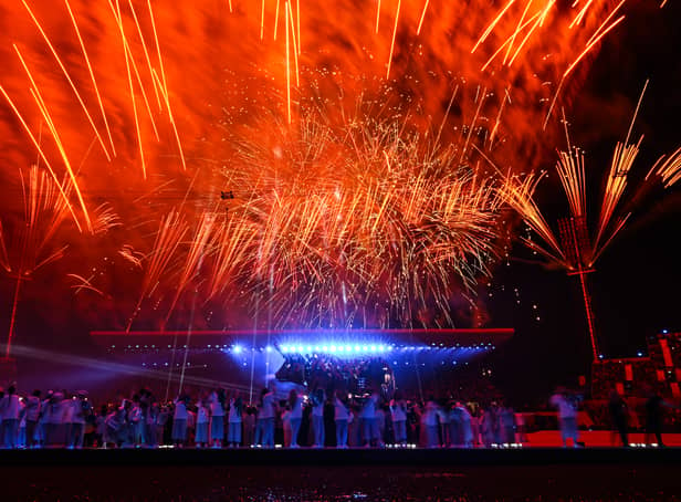 <p>Fireworks are seen during the Opening Ceremony of the Birmingham 2022 Commonwealth Games (Getty Images)</p>