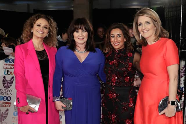 Nadia Sawalha, Coleen Nolan, Saira Khan and Kaye Adams attend the Pride Of Britain Awards