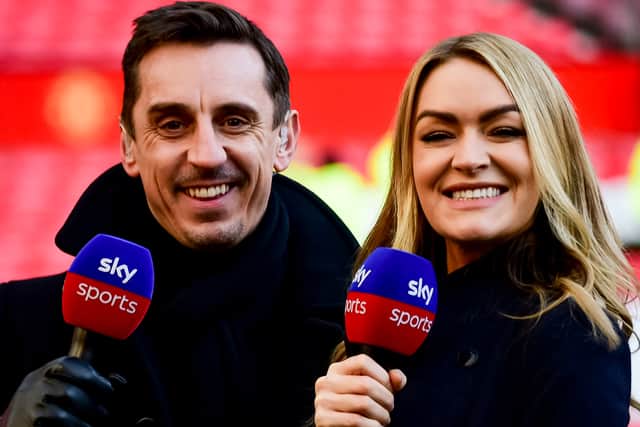 Gary Neville and Laura Woods will return for another season (Getty Images)