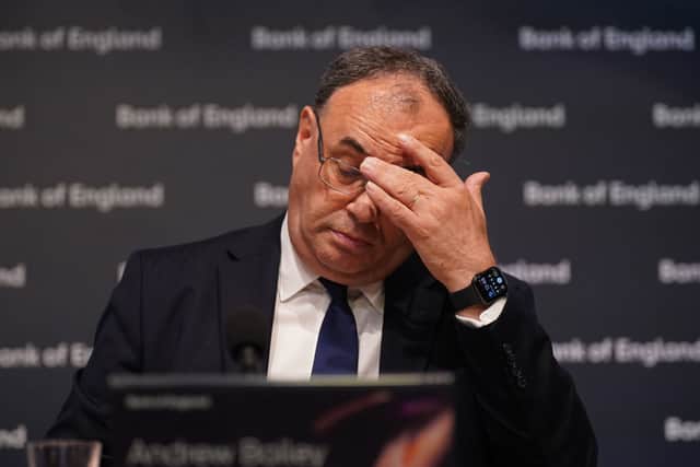 Bank of England governor Andrew Bailey has warned the UK is on course for a recession (image: Getty Images)