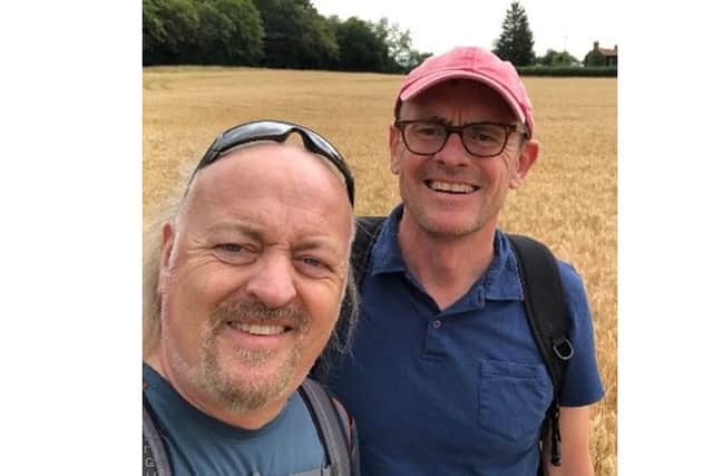 Bill Bailey and Sean Lock would regularly go for walks and hikes (Photo Credit: JustGiving/Bill Bailey/walkforseanlock)