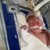 Louise Crawshaw-Bowen and her husband Stephen have been left stranded in Turkey after their son was born prematurely. (Credit: SWNS)
