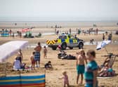Police at Camber Sands (image: Getty Images)