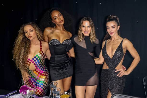 Mel C with friends Jade Thirlwall (Little Mix), Jordan Dunn and Amy Jackson (Pic:Getty)