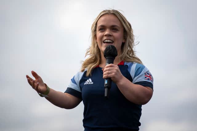 Ellie Simmonds during a London 2012 Olympics 10th Anniversary Event held at Bridge One at the Queen Elizabeth Olympic Park, London. (Photo by Justin Setterfield/Getty Images)