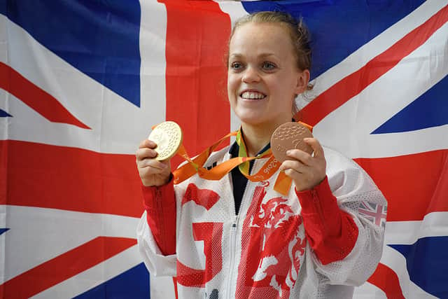 Ellie Simmonds poses with her medals after Rio 2016 (Photo by Leon Neal/Getty Images)