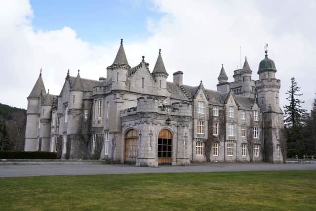 Balmoral Castle is pictured near Ballater, on March 30, 2022 (Photo by ANDREW MILLIGAN/POOL/AFP via Getty Images)