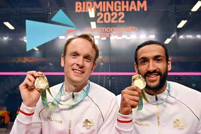 England’s James Willstrop and Declan James were gold medallists at the Commonwealth Games (Getty Images)