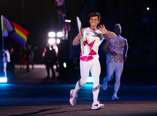 <p>Tom Daley’s show of support for the LGBTQ+ community at the 2022 Commonwealth Games </p>