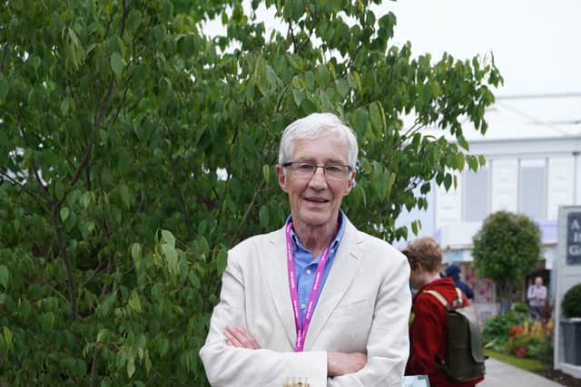 Paul O’Grady during the RHS Chelsea Flower Show press day, at the Royal Hospital Chelsea, London (Photo: PA/Yui Mok)