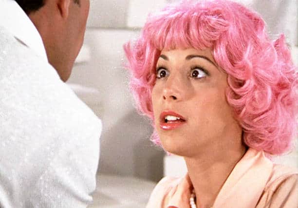 Didi Conn as the pink-haired Frenchy (Pic:Getty)