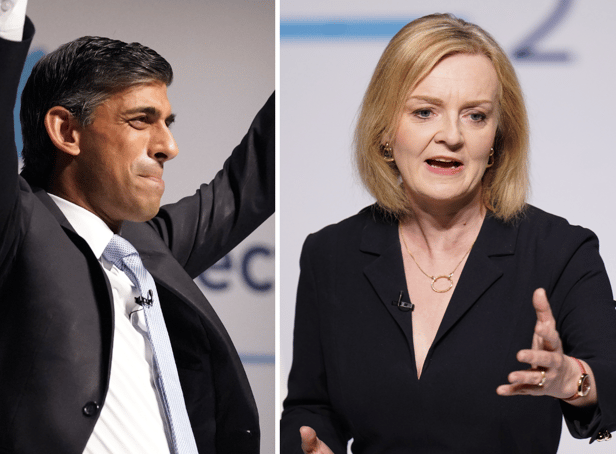 <p>Tory leadership candidates Rishi Sunak and Liz Truss took questions while at a hustings event in Darlington. (Credit: PA)</p>