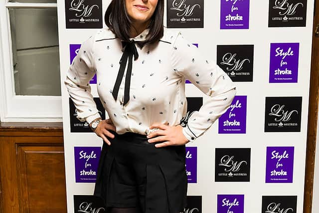 Anna Richardson attends the launch party of Style for Stroke by Nick Ede at No 5 Cavendish Square on October 2, 2012 in London, England. (Photo by Ian Gavan/Getty Images)