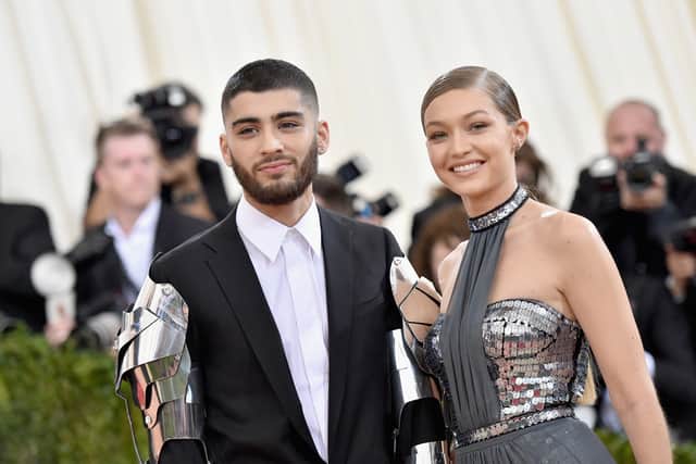 Zayn Malik (L) and Gigi Hadid attend the “Manus x Machina: Fashion In An Age Of Technology” Costume Institute Gala at Metropolitan Museum of Art. (Photo by Mike Coppola/Getty Images for People.com)