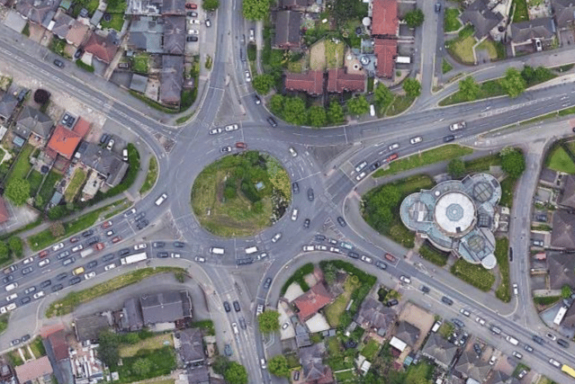 Pork Pie Roundabout got its name from the nearby Pork Pie Library (Photo: Google Maps)