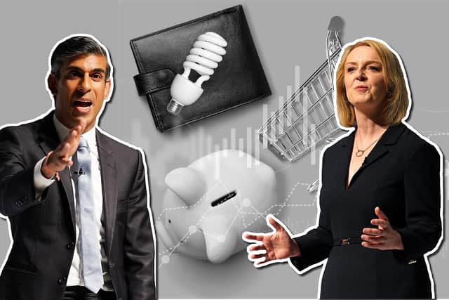Rishi Sunak and Liz Truss have very different ideas about how to tackle the cost of living crisis