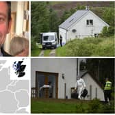 A man has died after a series of incidents in Skye and Dornie, in the Highlands and Islands of Scotland.