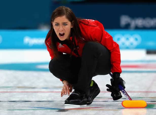 <p>Muirhead competing at the 2019 Winter Olympics</p>