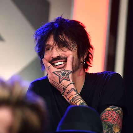 Tommy Lee of Motley Crue speaks during the press conference for THE STADIUM TOUR DEF LEPPARD - MOTLEY CRUE - POISON at SiriusXM Studios on December 04, 2019 in Los Angeles, California. (Photo by Emma McIntyre/Getty Images for SiriusXM)
