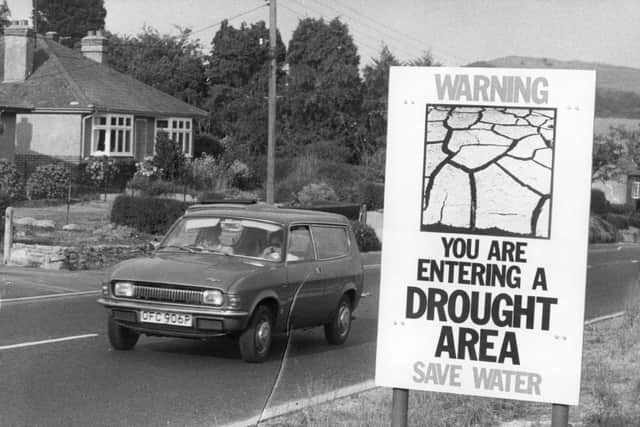A public information notice warning about the drought in the Bridport area of Dorset (Pic: Getty Images)