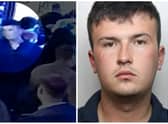 Jake Saxon, 23, glassed a nightclub reveller in the face.